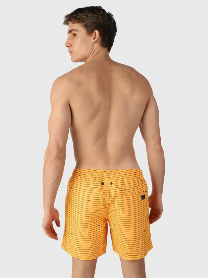 Brunotti Swim Shorts Men CrunECOStripeSwim Shorts Orange