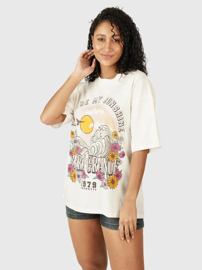 Brunotti TShirts and Tops Women Aerial Oversized Tshirt OffWhite