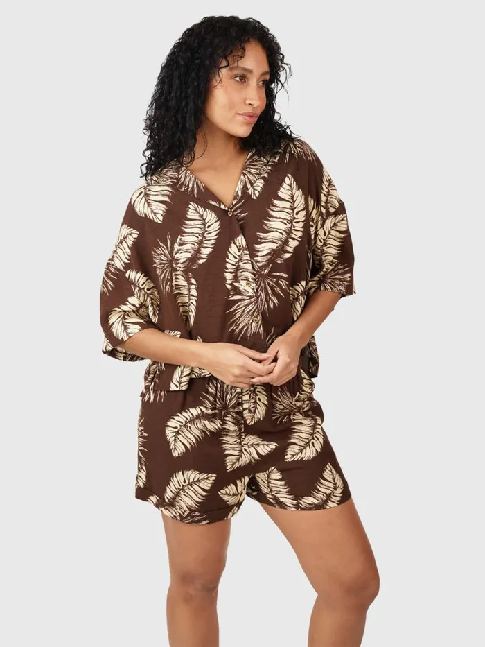 Brunotti TShirts and Tops Women RileePalm Shirt Brown