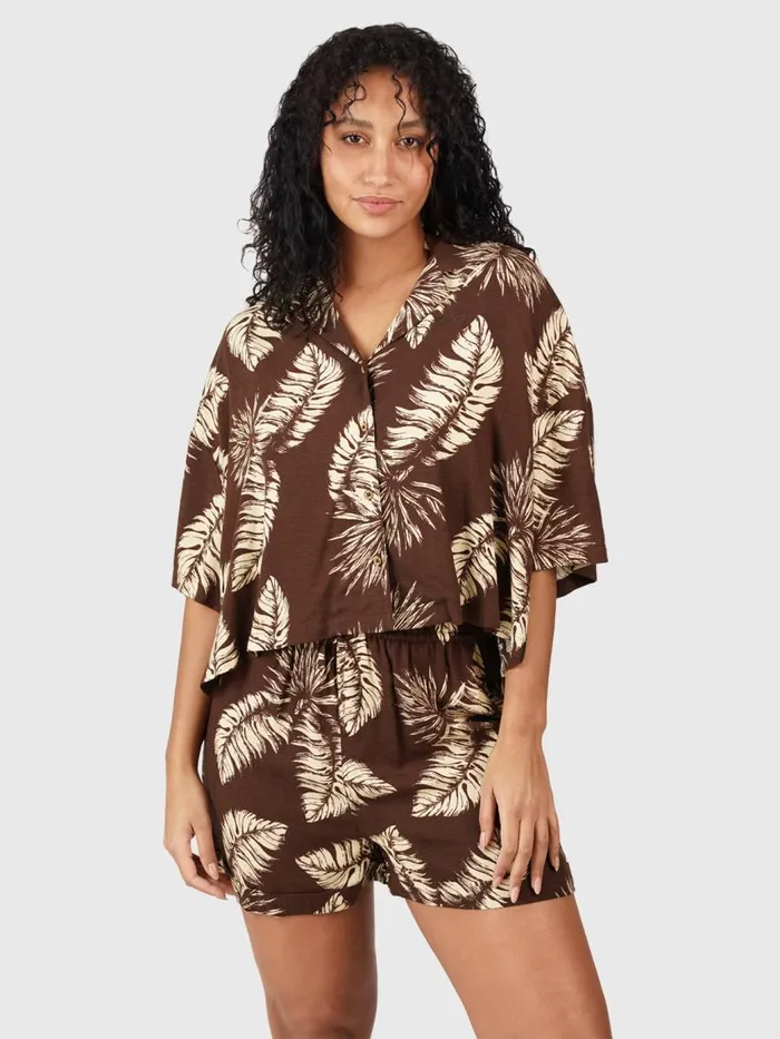 Brunotti TShirts and Tops Women RileePalm Shirt Brown