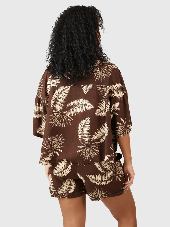 Brunotti TShirts and Tops Women RileePalm Shirt Brown