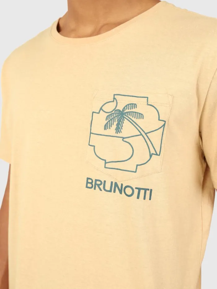 Brunotti Tshirts Men AxleNeppyTshirt Beige