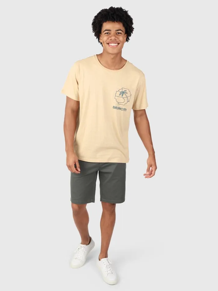 Brunotti Tshirts Men AxleNeppyTshirt Beige