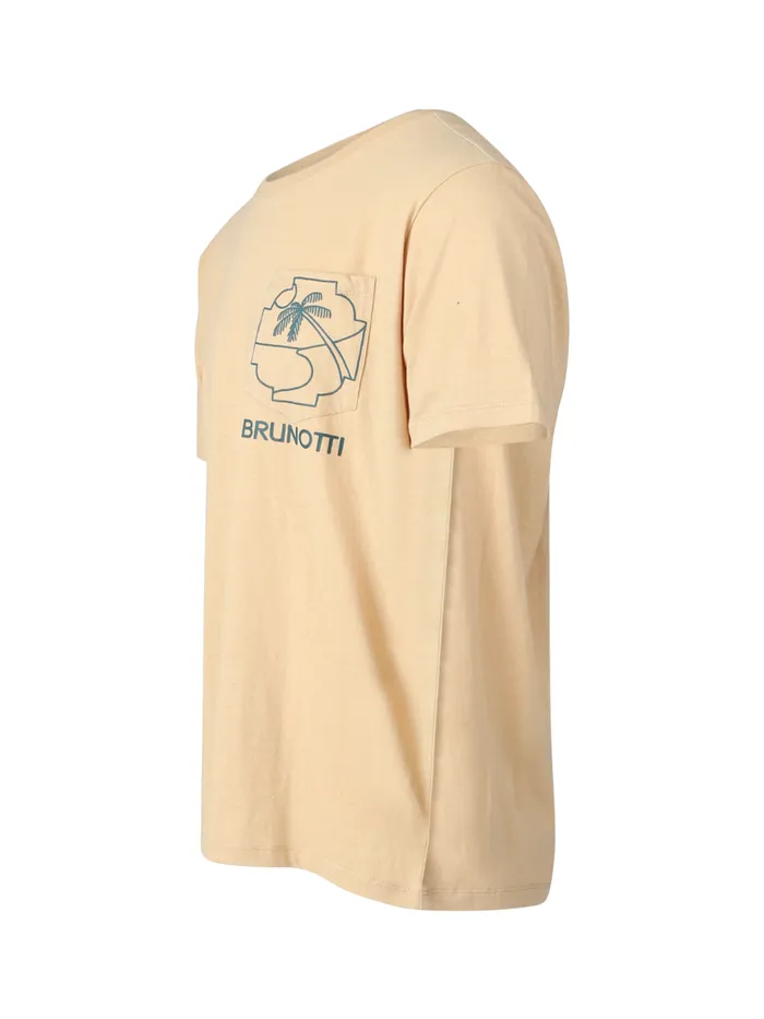 Brunotti Tshirts Men AxleNeppyTshirt Beige