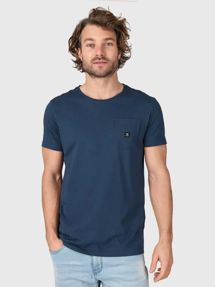 Brunotti Tshirts Men AxleSlubTshirt Blue