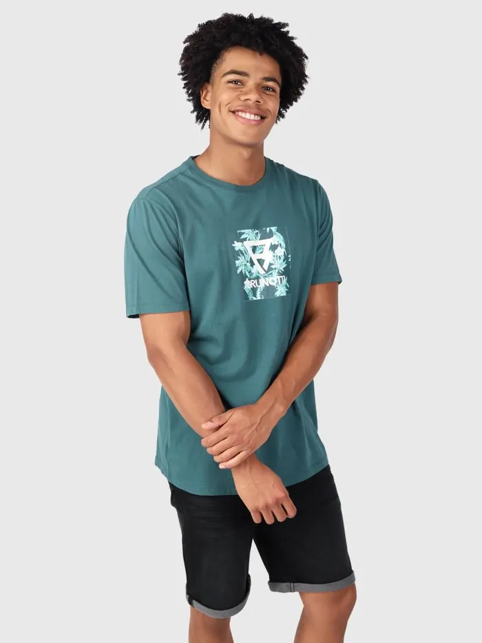 Brunotti Tshirts Men JahnLogosquareTshirt Green