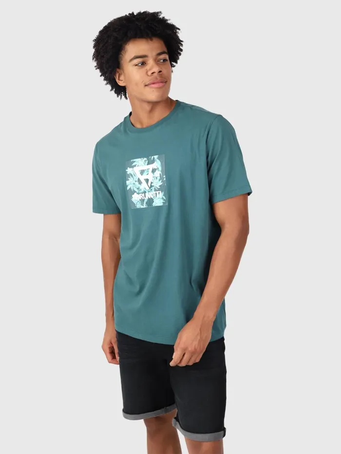 Brunotti Tshirts Men JahnLogosquareTshirt Green