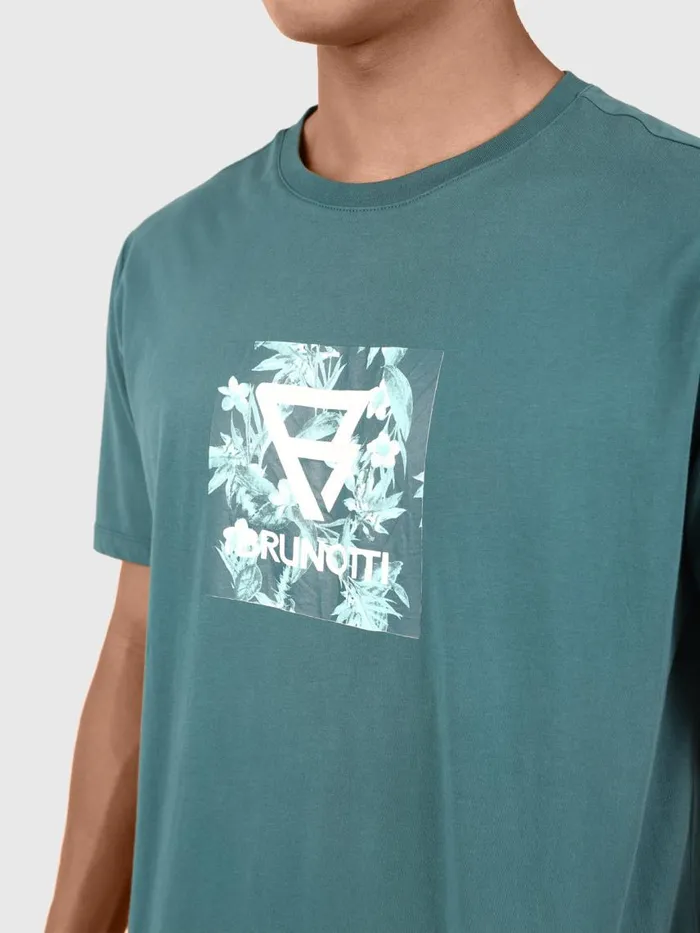 Brunotti Tshirts Men JahnLogosquareTshirt Green