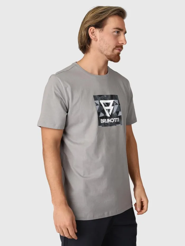 Brunotti Tshirts Men JahnLogosquareTShirt Grey