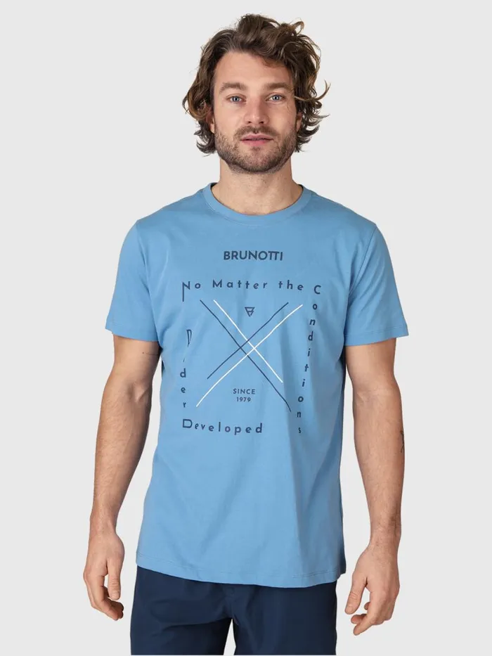 Brunotti Tshirts Men JahnLogotypoTShirt Blue