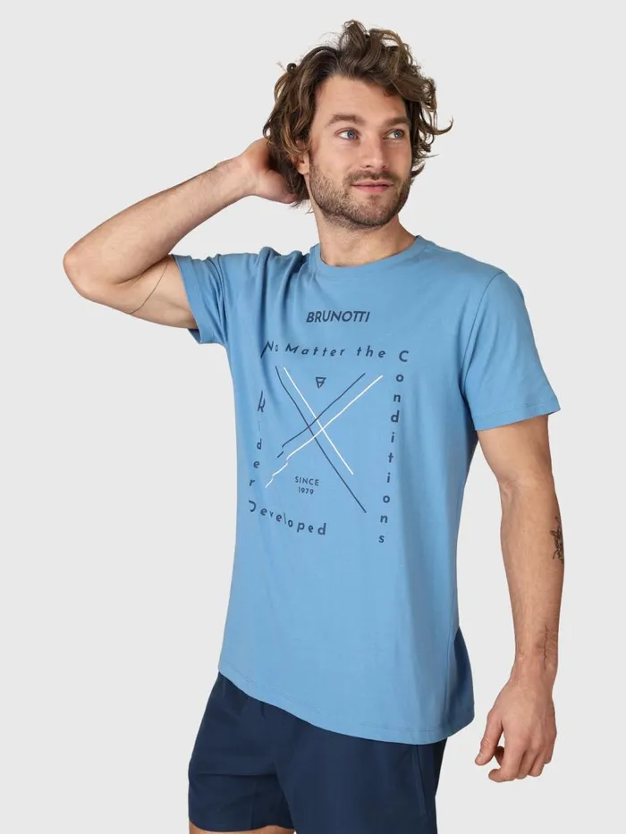 Brunotti Tshirts Men JahnLogotypoTShirt Blue