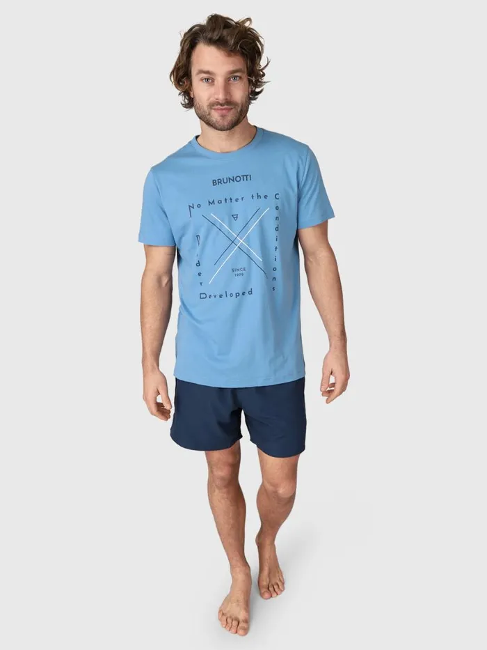 Brunotti Tshirts Men JahnLogotypoTShirt Blue