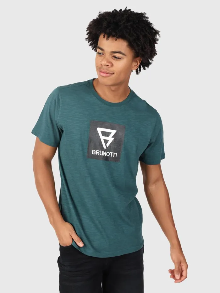Brunotti Tshirts Men JohnLogoSlubTshirt Green