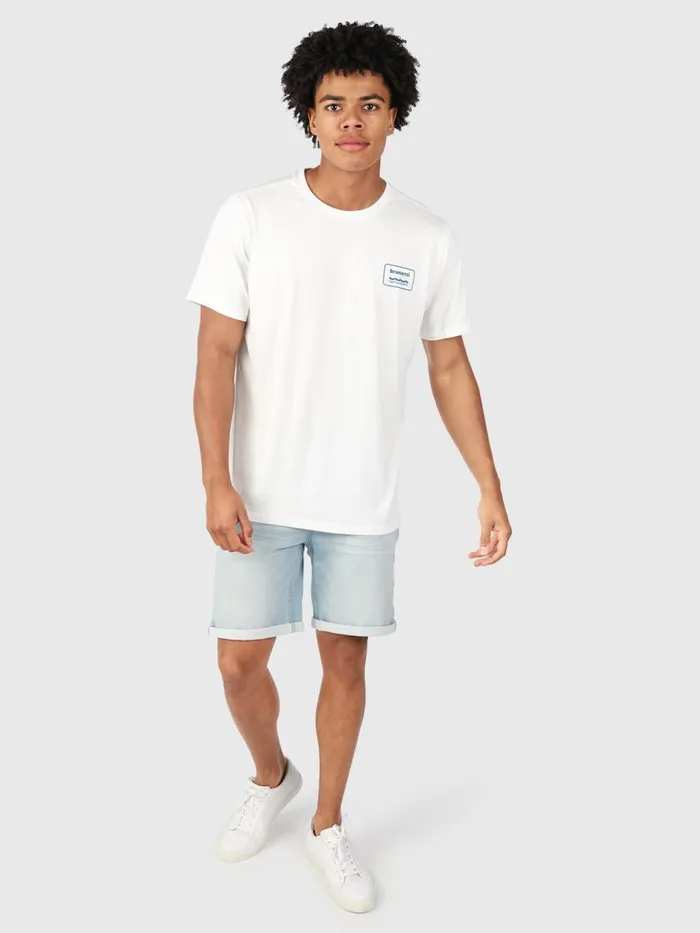 Brunotti Tshirts Men LogoWaveTshirt OffWhite