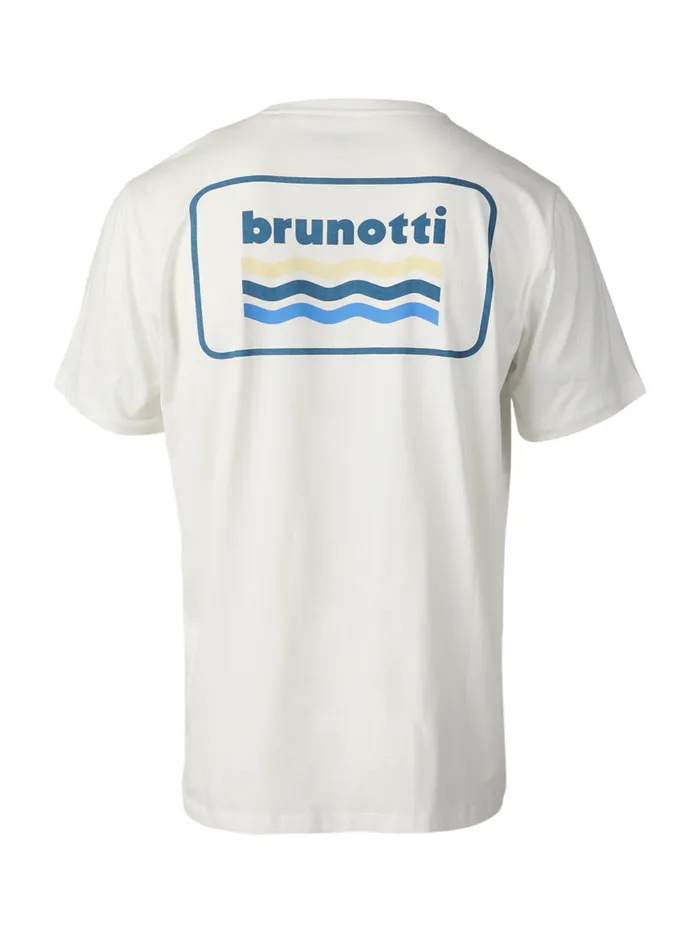 Brunotti Tshirts Men LogoWaveTshirt OffWhite