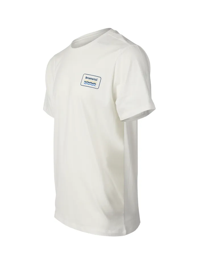 Brunotti Tshirts Men LogoWaveTshirt OffWhite
