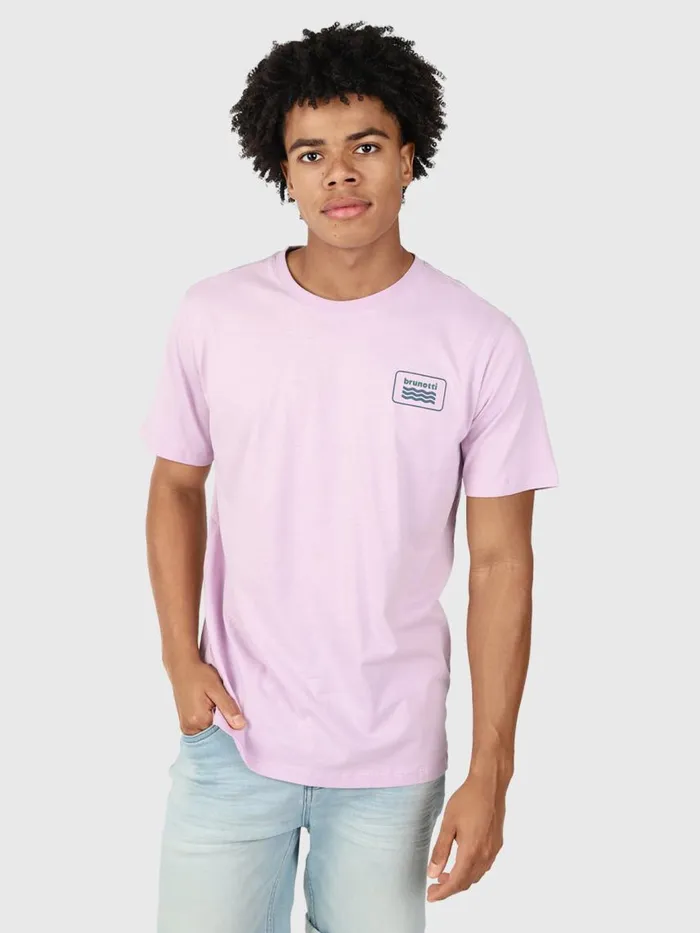Brunotti Tshirts Men LogoWaveTshirt Purple