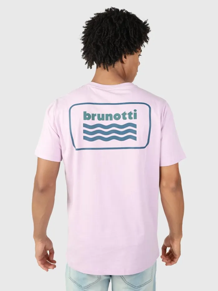 Brunotti Tshirts Men LogoWaveTshirt Purple