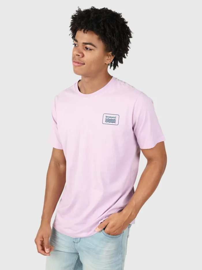 Brunotti Tshirts Men LogoWaveTshirt Purple