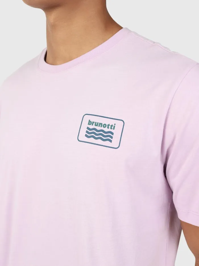 Brunotti Tshirts Men LogoWaveTshirt Purple