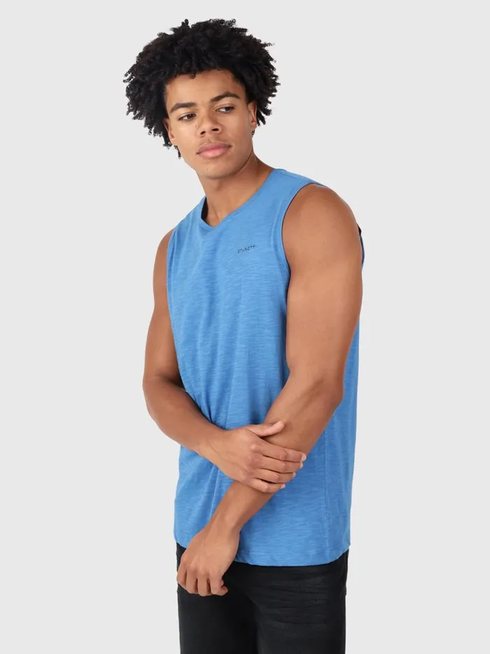 Brunotti Tshirts Men MalakuSlubSinglet Blue