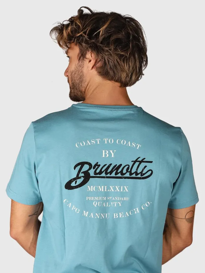 Brunotti Tshirts Men MilonBackRTshirt Blue