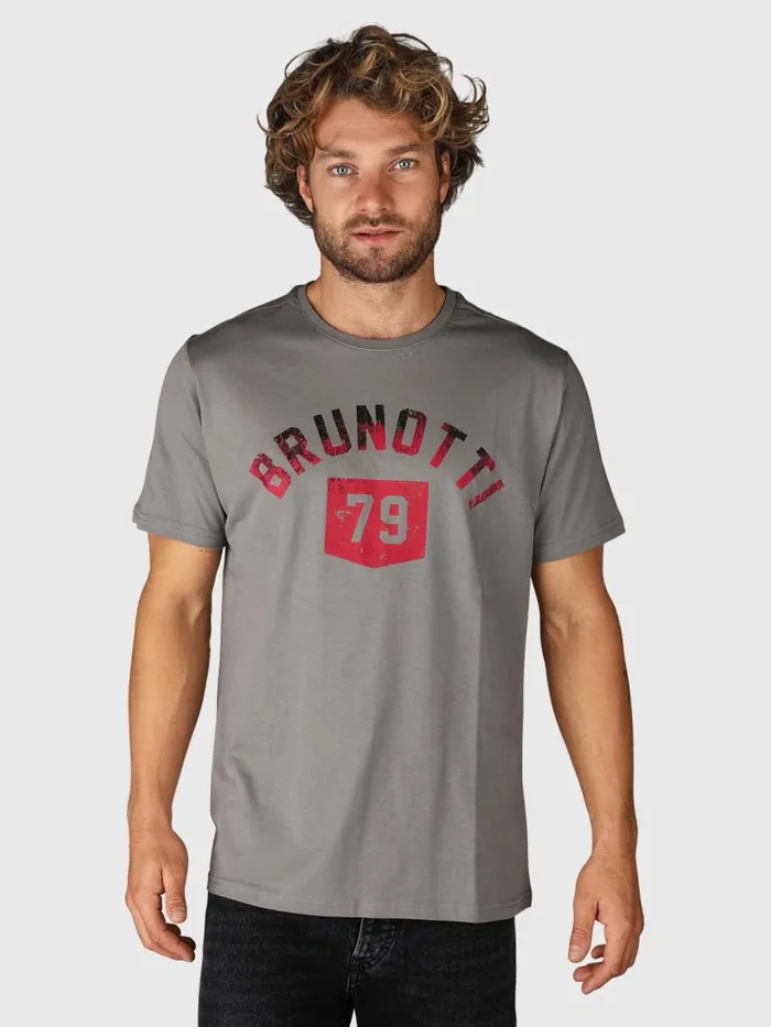 Brunotti Tshirts Men MilonLogoRTshirt Grey