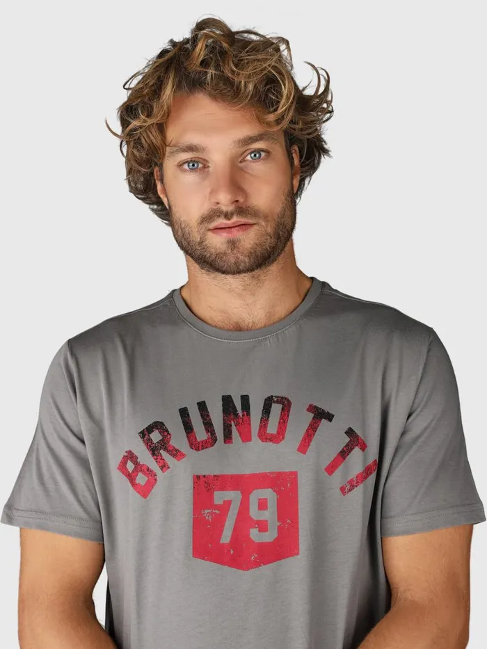 Brunotti Tshirts Men MilonLogoRTshirt Grey