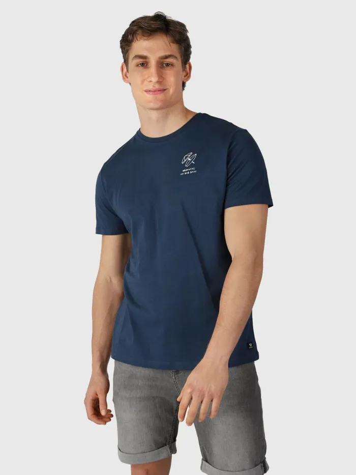 Brunotti Tshirts Men NoBadDaysTShirt Blue