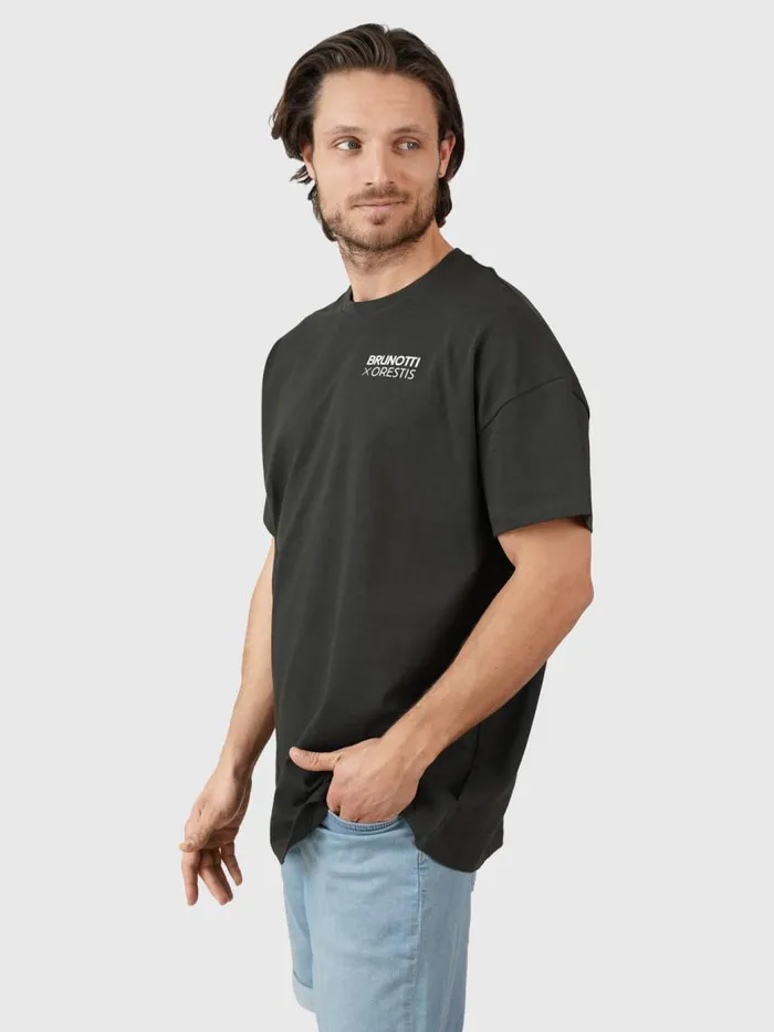 Brunotti Tshirts Men OrestisNatureOversized Tshirt Black