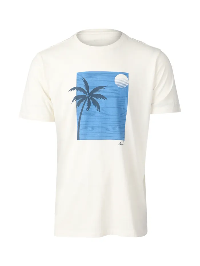 Brunotti Tshirts Men PalmSunsetTshirt OffWhite