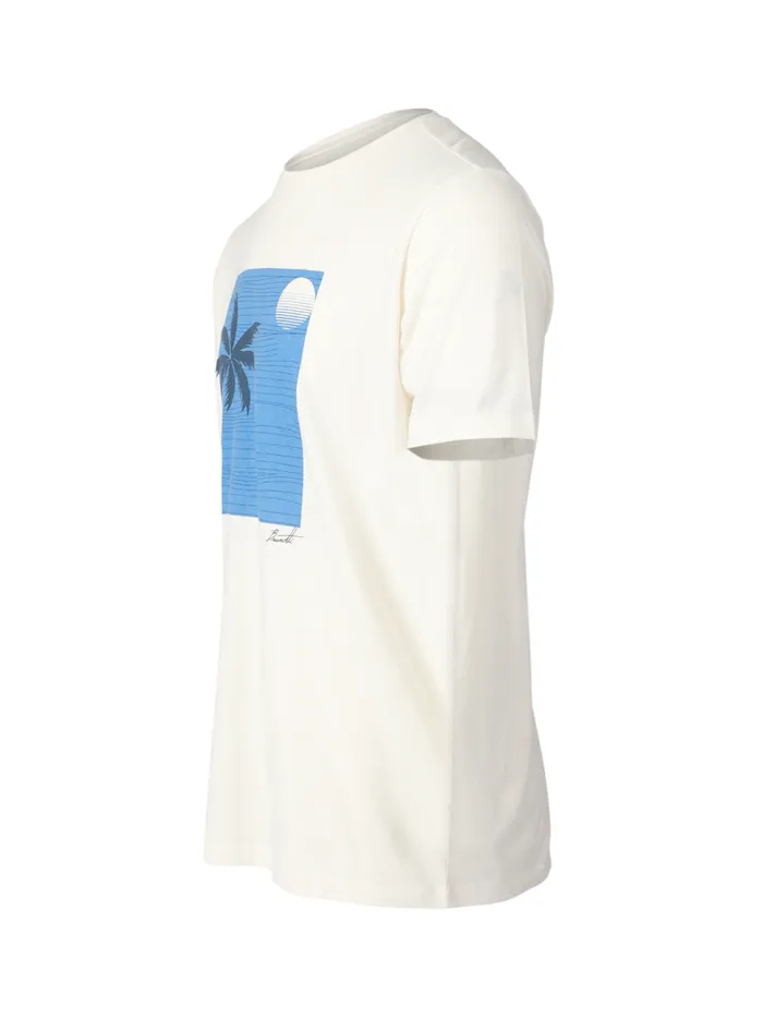 Brunotti Tshirts Men PalmSunsetTshirt OffWhite