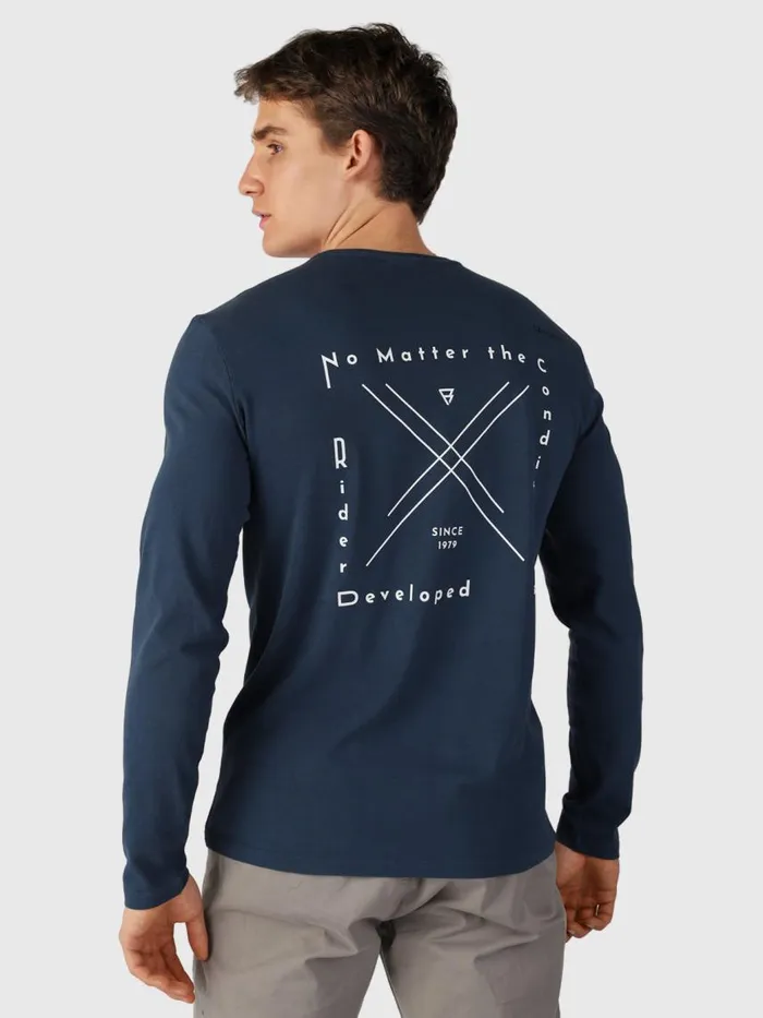 Brunotti Tshirts Men PascalLongsleeve Tshirt Blue