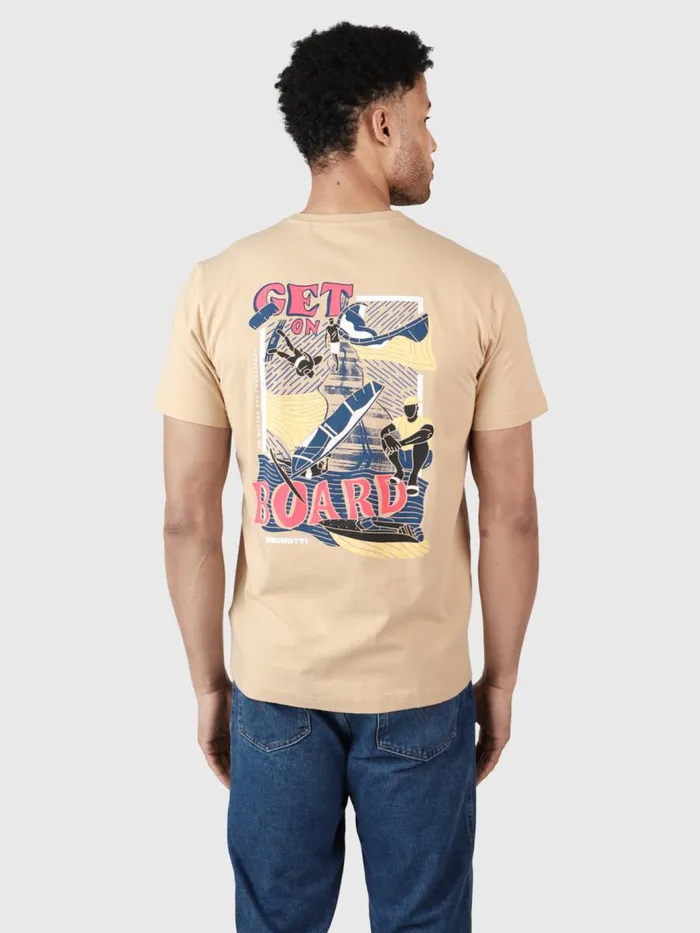 Brunotti Tshirts Men SeasideTshirt Beige