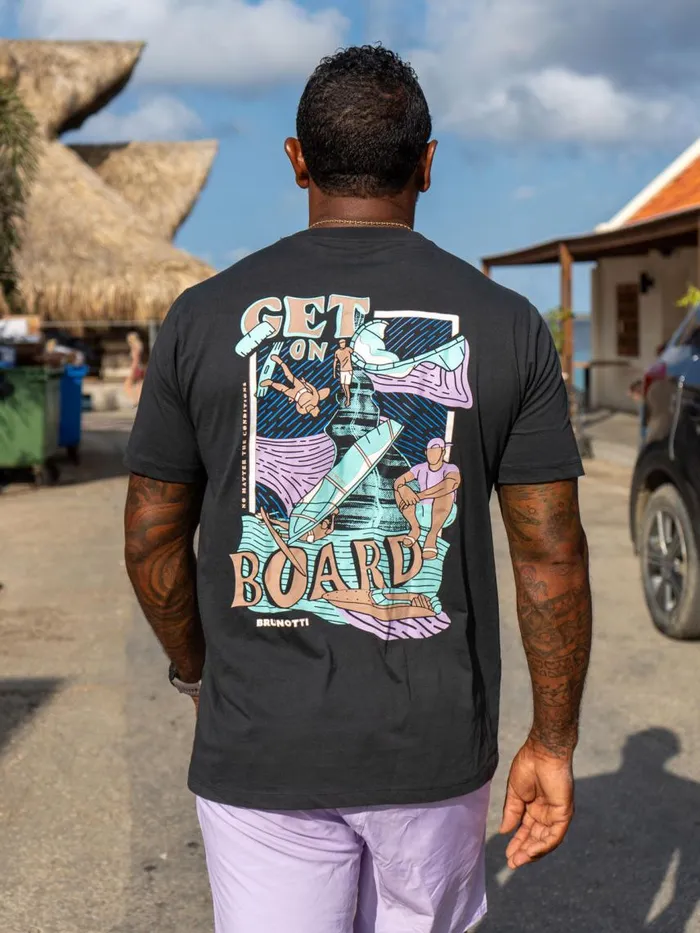 Brunotti Tshirts Men SeasideTshirt Black