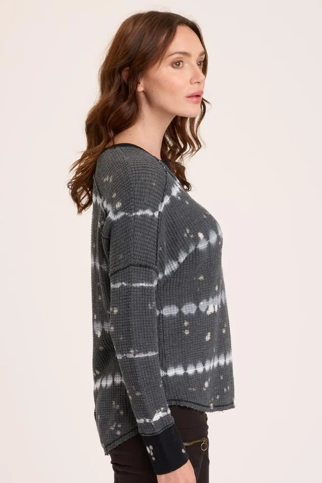 Bullock VNeck Pullover Pique Wash Grayscale Clothing XCVI Sweatshirts