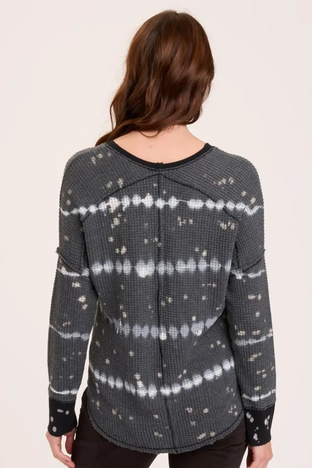 Bullock VNeck Pullover Pique Wash Grayscale Clothing XCVI Sweatshirts