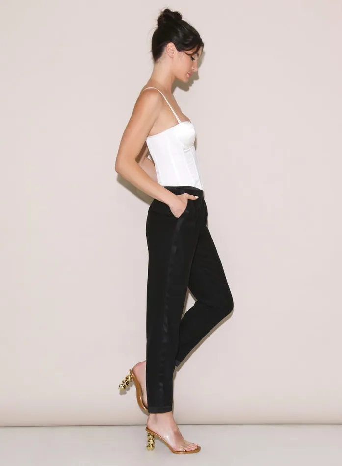 Bustiers and Bra Tops Lingerie Fleur Du Mal Hamptons Bustier Ivory