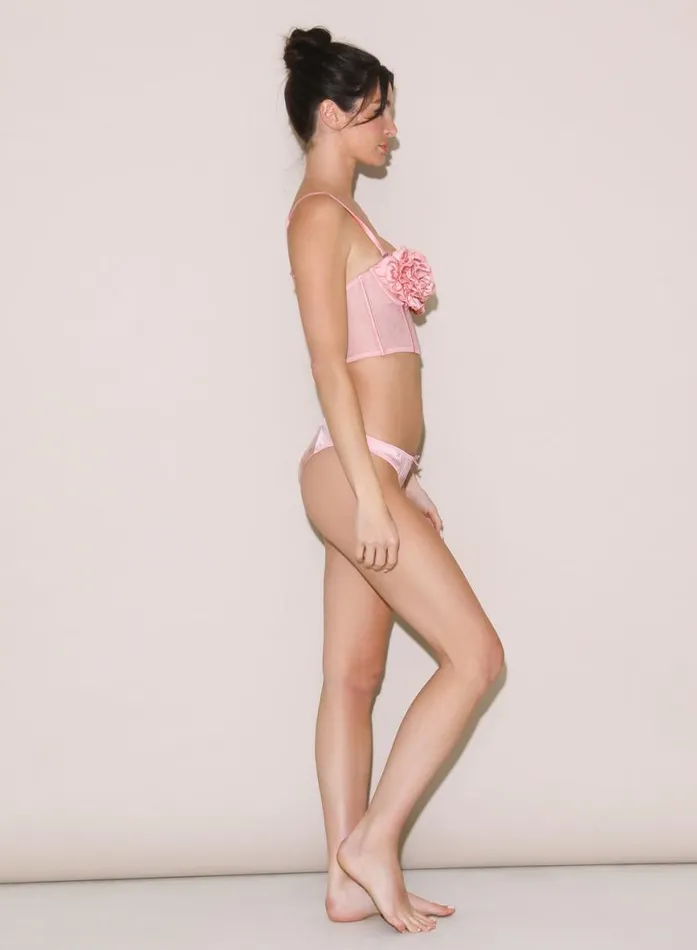 Bustiers and Bra Tops Lingerie Fleur Du Mal Rose Cup Bustier Pink Lady