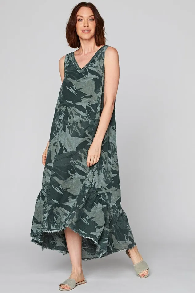 Camo Tropical Dress Ivy Hall Clothing XCVI Dresses