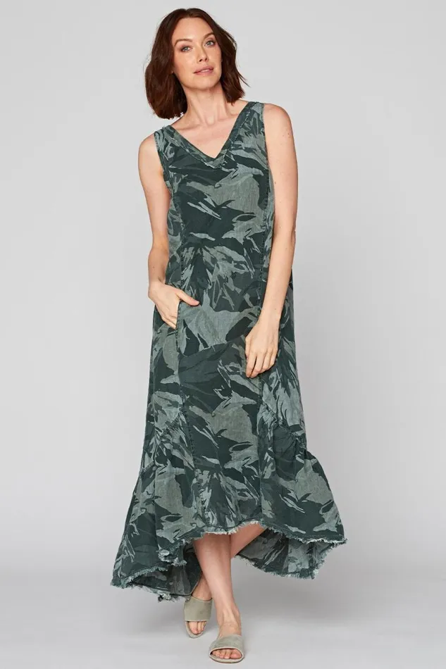 Camo Tropical Dress Ivy Hall Clothing XCVI Dresses