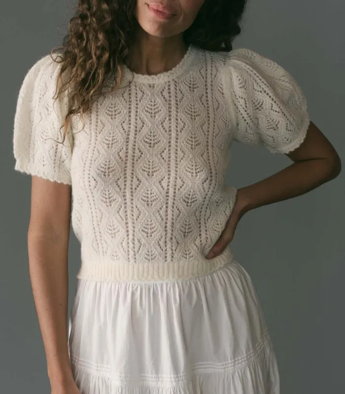 CARENA TOP Ivory Shop DEN Knitwear