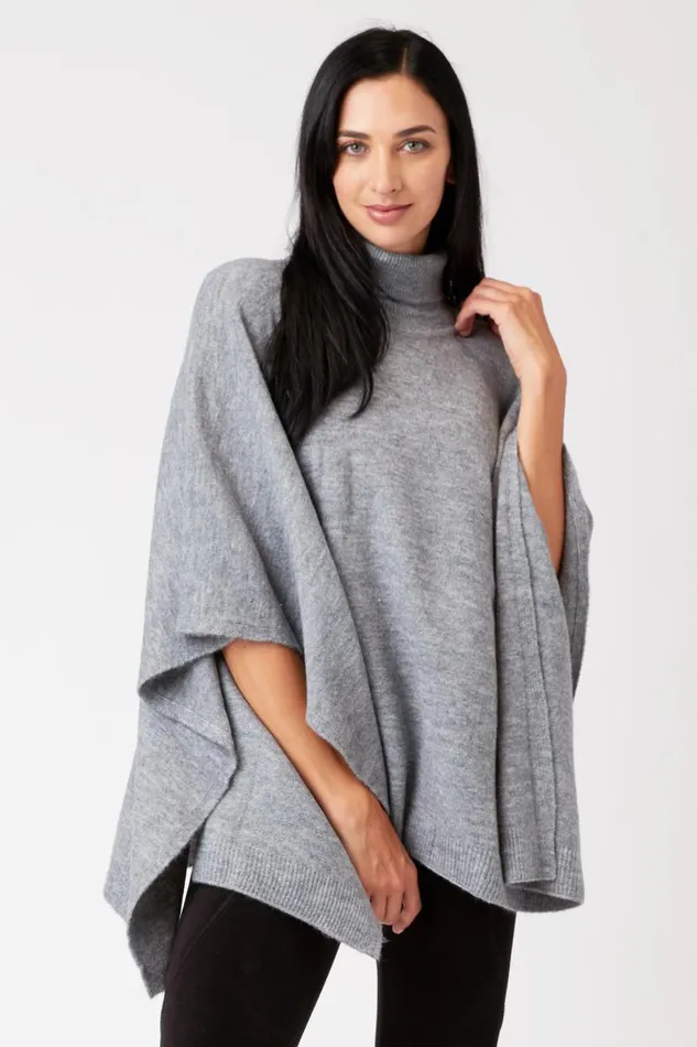Cartwright Poncho Slate Heather Clothing XCVI Sweaters
