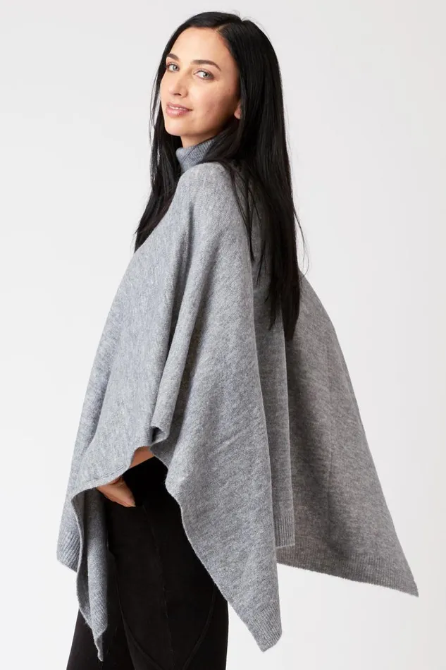 Cartwright Poncho Slate Heather Clothing XCVI Sweaters