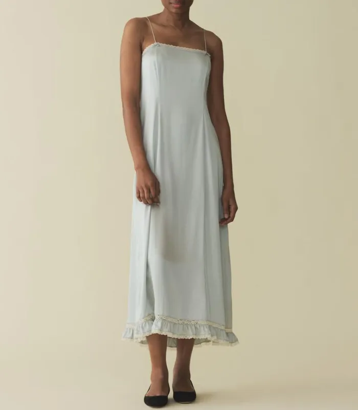 CELANO DRESS Dusty Blue Shop DEN Dresses