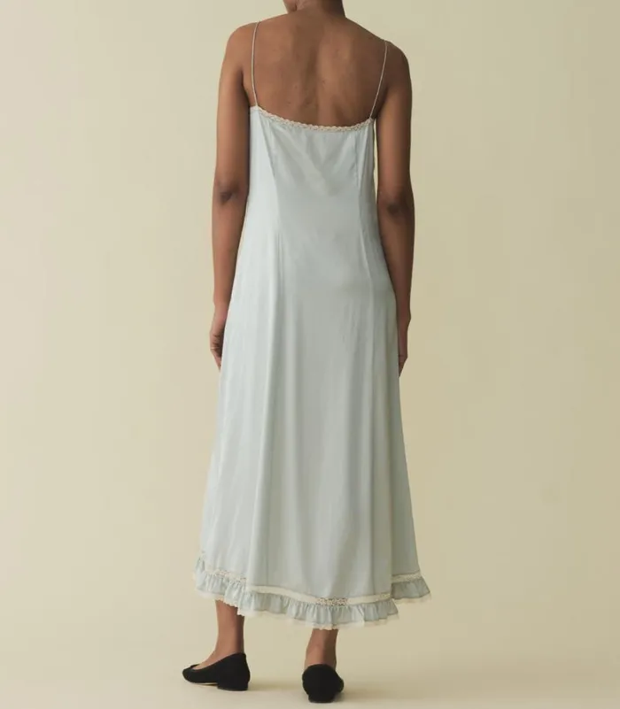 CELANO DRESS Dusty Blue Shop DEN Dresses