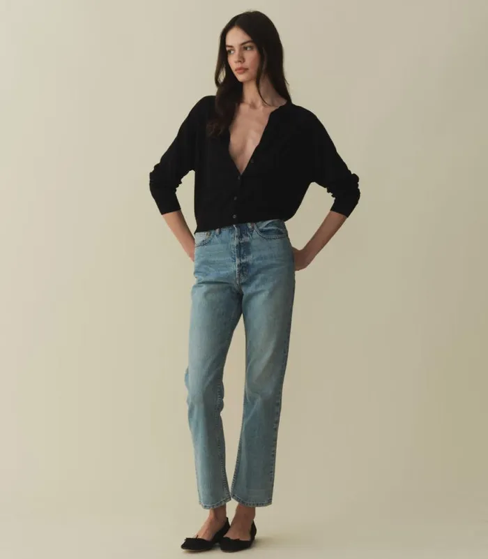 CELINE CARDIGAN Dark Navy Shop DEN Knitwear