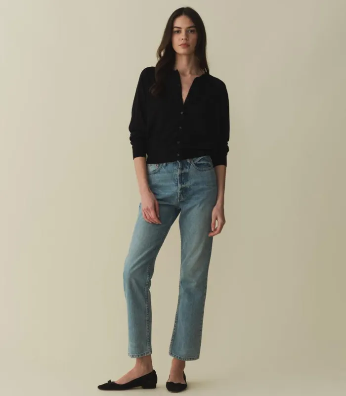 CELINE CARDIGAN Dark Navy Shop DEN Knitwear