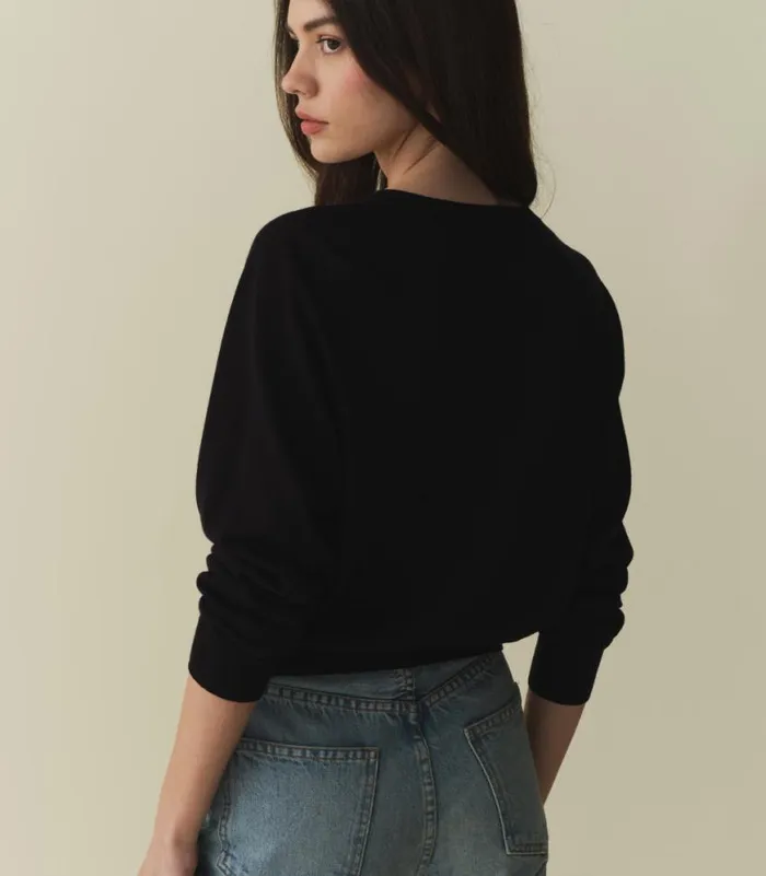 CELINE CARDIGAN Dark Navy Shop DEN Knitwear