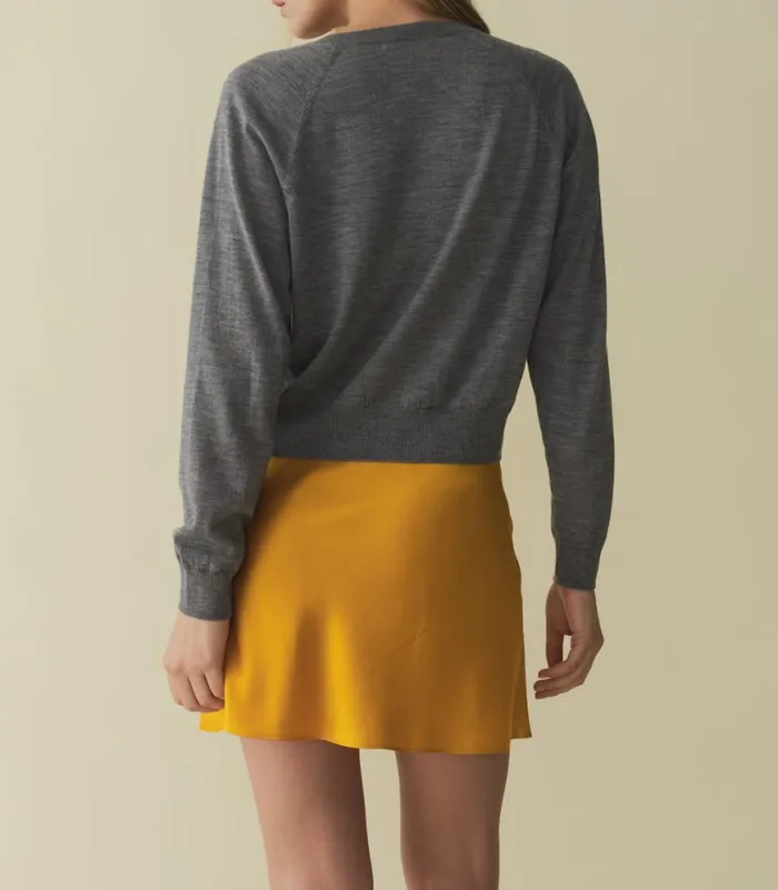 CELINE CARDIGAN Grey Storm Shop DEN Knitwear